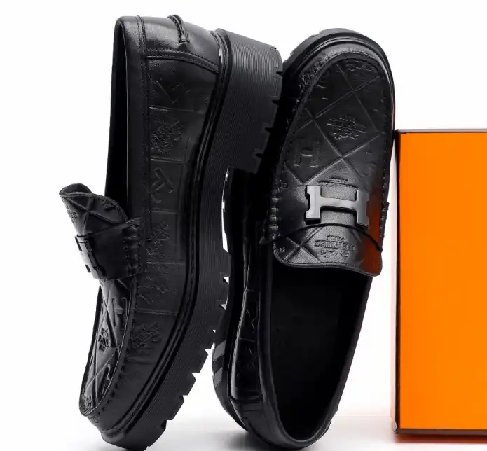 hype Hermes Leather Shoes