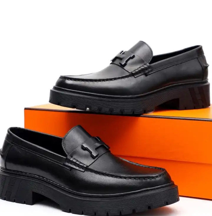 hype Hermes Leather Shoes