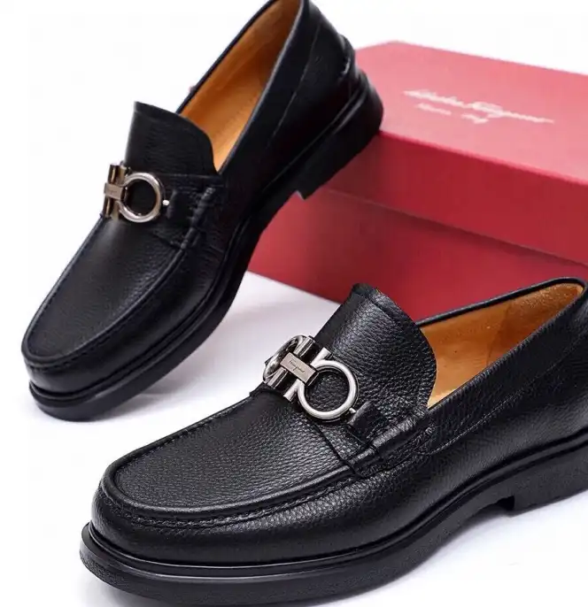 hype Ferragamo Leather Shoes