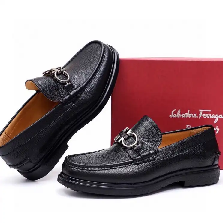 hype Ferragamo Leather Shoes