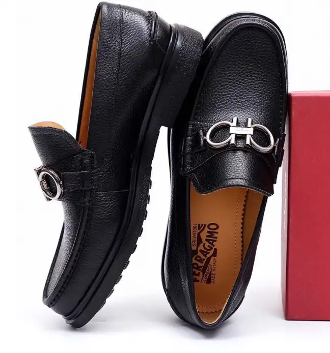 hype Ferragamo Leather Shoes