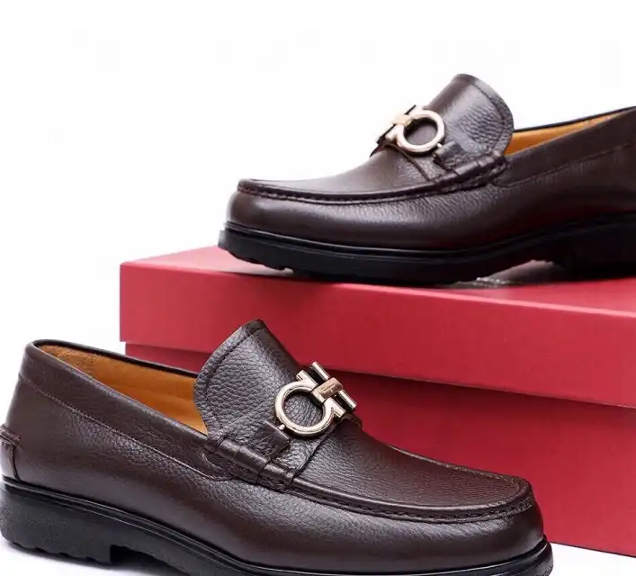 hype Ferragamo Leather Shoes