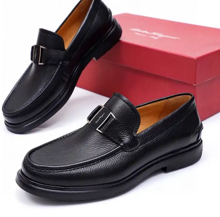 hype Ferragamo Leather Shoes