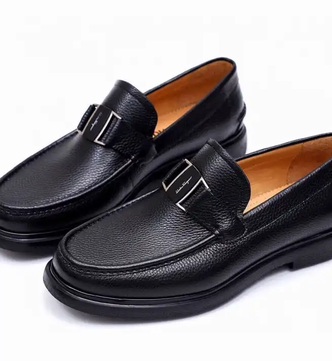 hype Ferragamo Leather Shoes