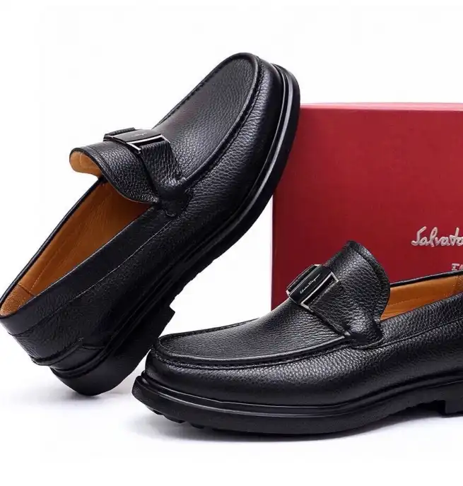 hype Ferragamo Leather Shoes