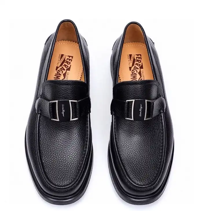 hype Ferragamo Leather Shoes