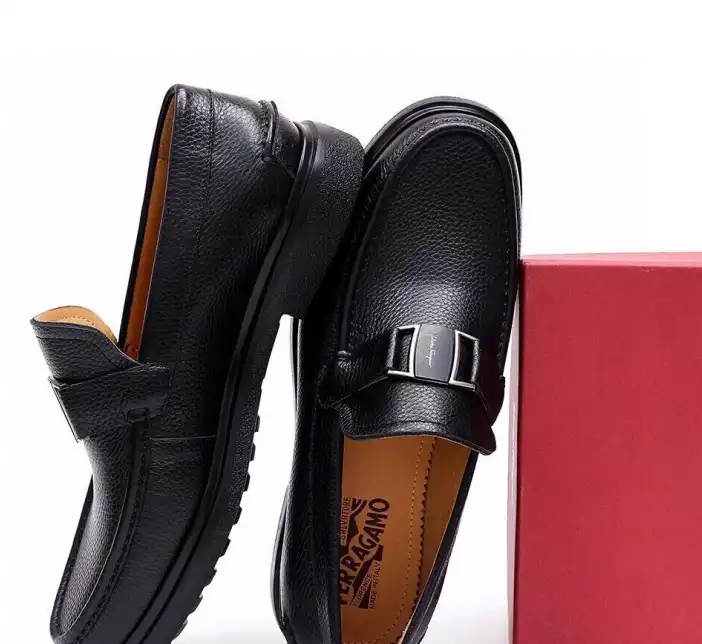 hype Ferragamo Leather Shoes