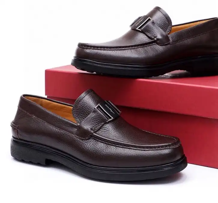 hype Ferragamo Leather Shoes