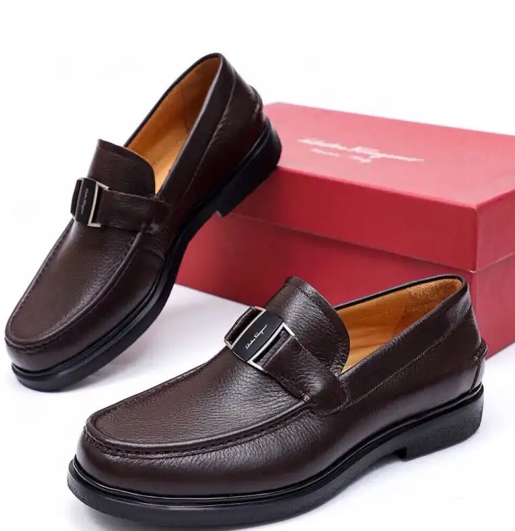 hype Ferragamo Leather Shoes