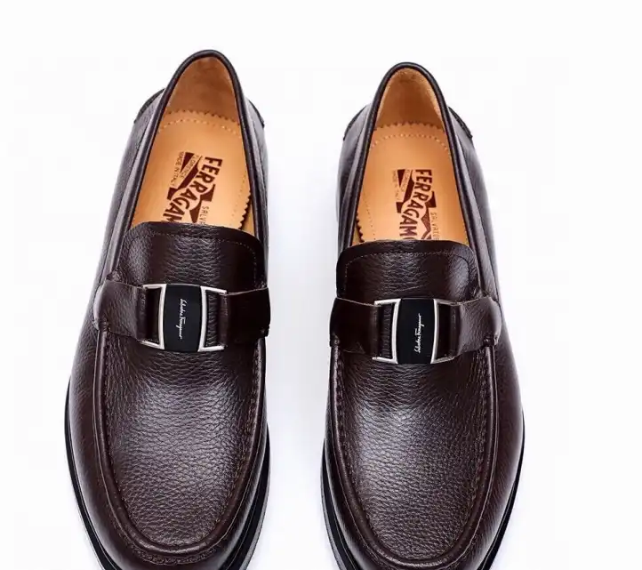 hype Ferragamo Leather Shoes