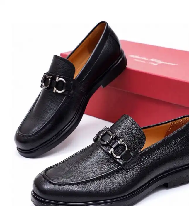 hype Ferragamo Leather Shoes