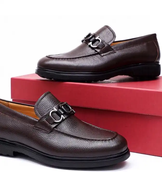 hype Ferragamo Leather Shoes