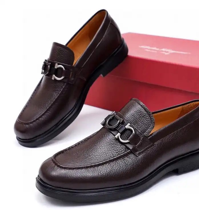 hype Ferragamo Leather Shoes