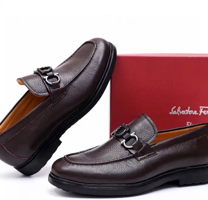 hype Ferragamo Leather Shoes