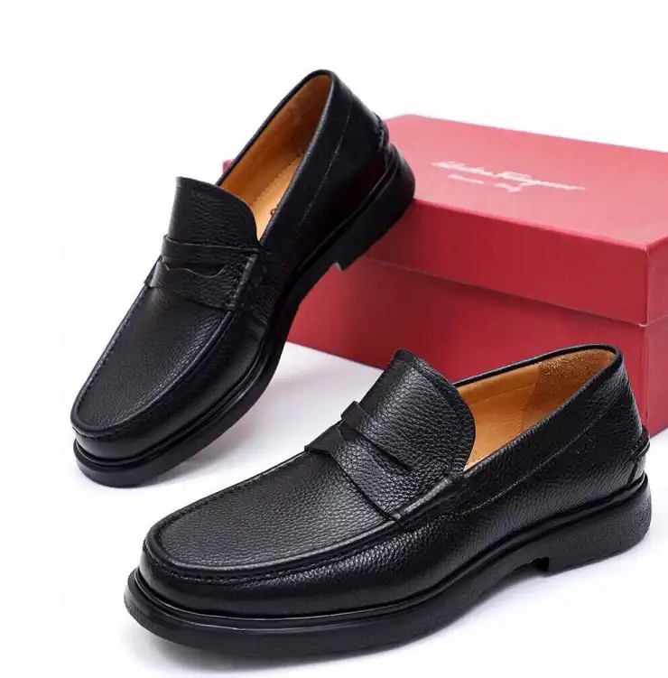 hype Ferragamo Leather Shoes