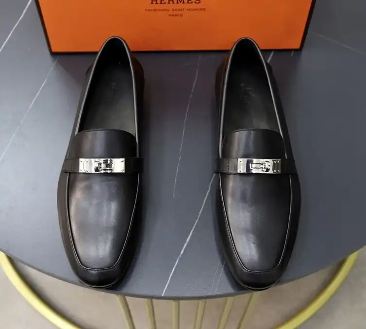 hype Hermes Leather Shoes