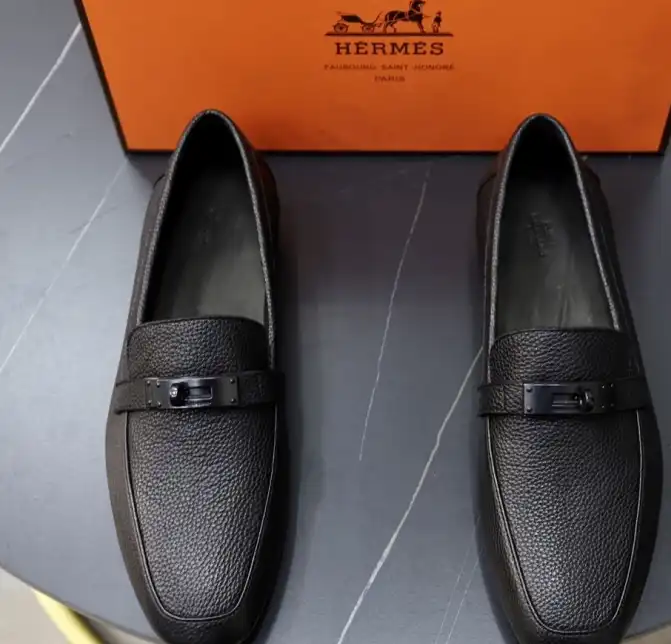 hype Hermes Leather Shoes