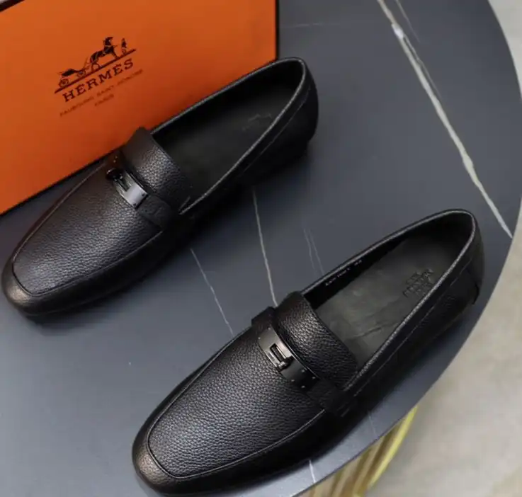 hype Hermes Leather Shoes