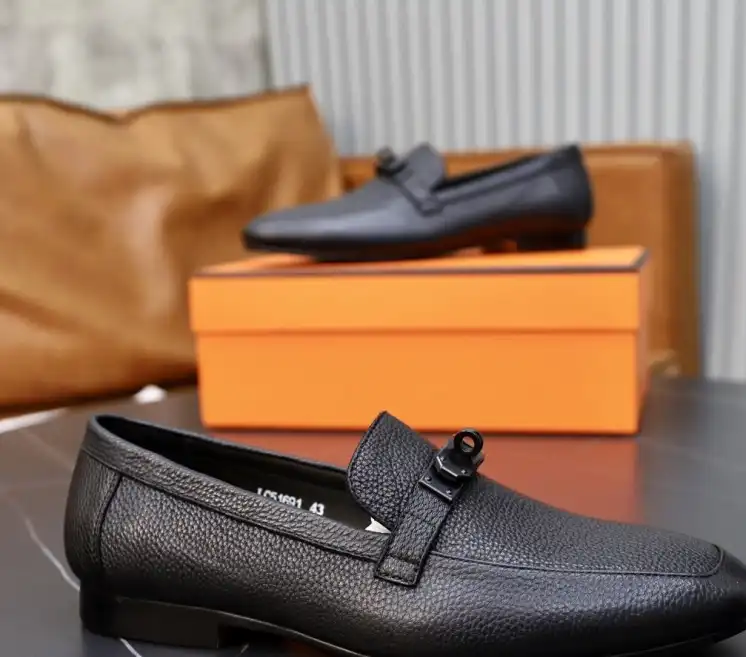 hype Hermes Leather Shoes