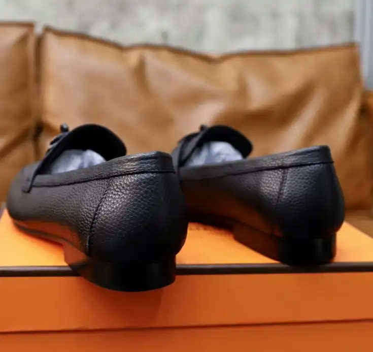 hype Hermes Leather Shoes