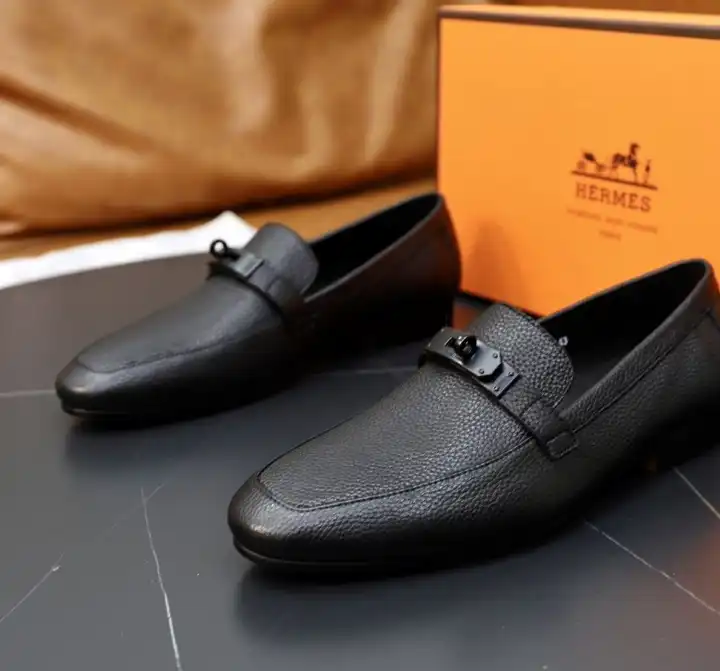 hype Hermes Leather Shoes