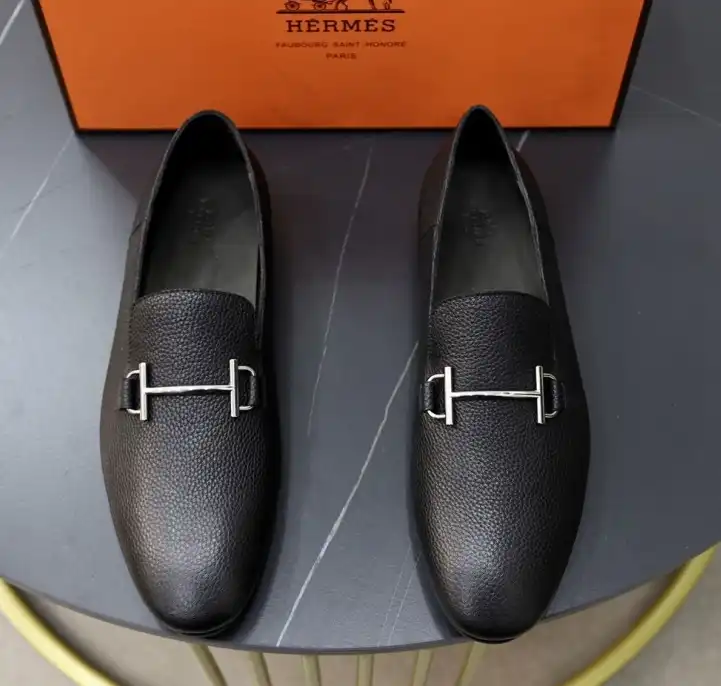 hype Hermes Leather Shoes