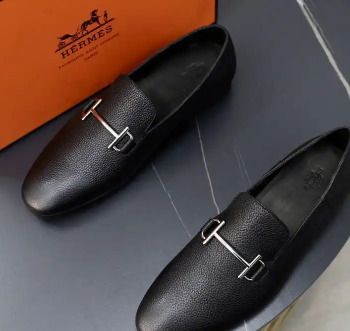 hype Hermes Leather Shoes