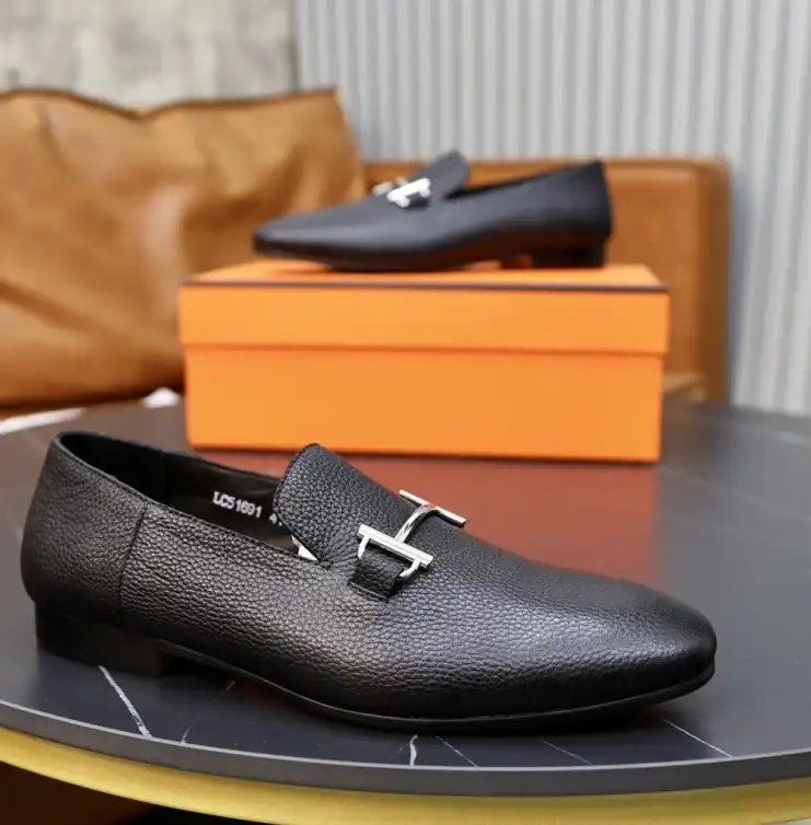 hype Hermes Leather Shoes