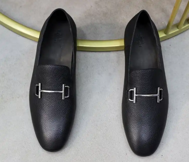 hype Hermes Leather Shoes