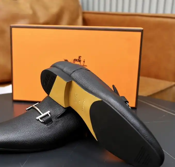 hype Hermes Leather Shoes