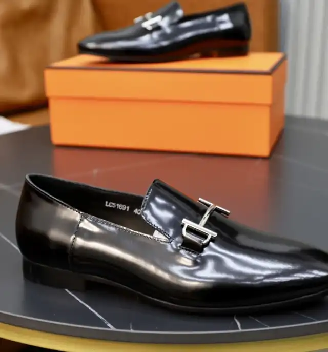 hype Hermes Leather Shoes