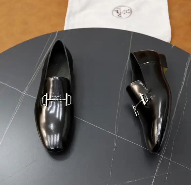 hype Hermes Leather Shoes