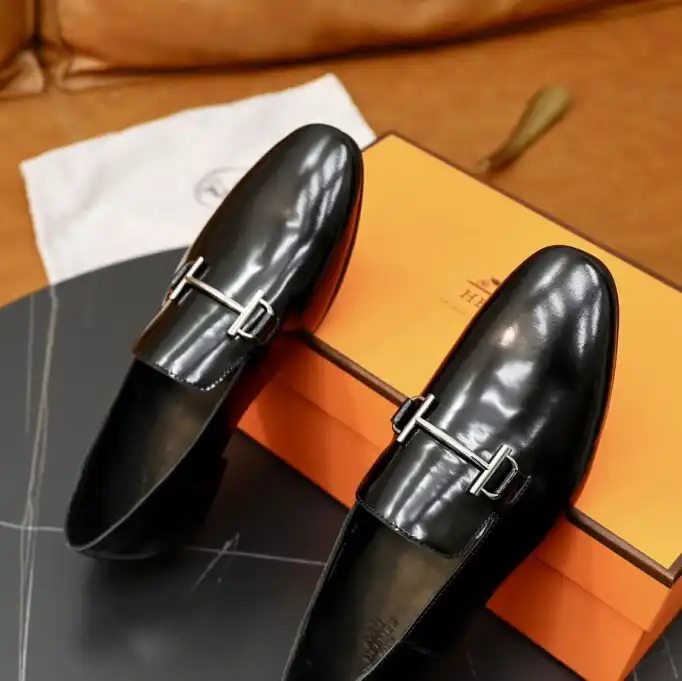 hype Hermes Leather Shoes