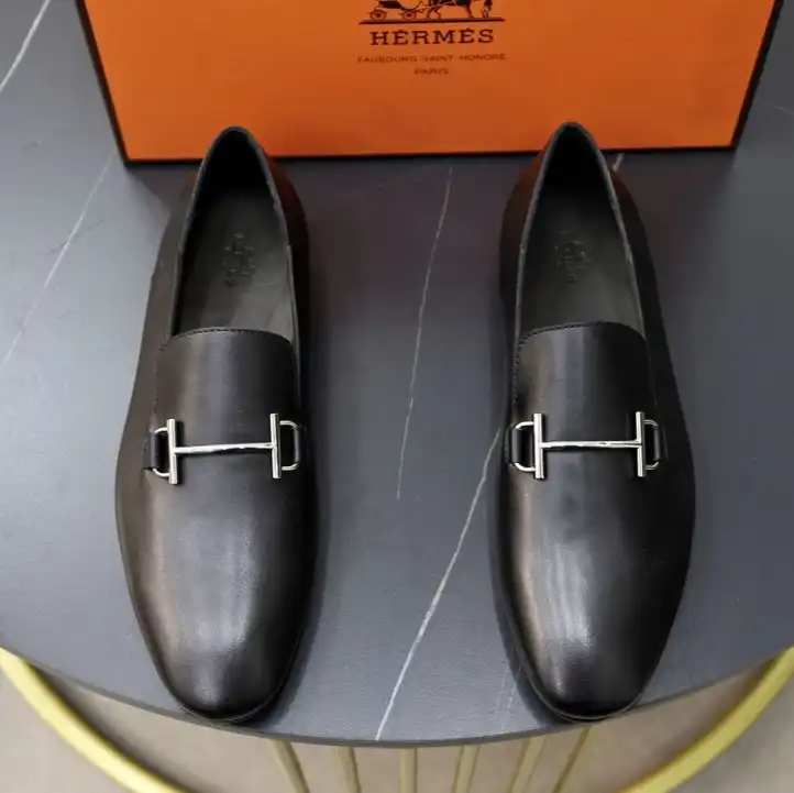 hype Hermes Leather Shoes