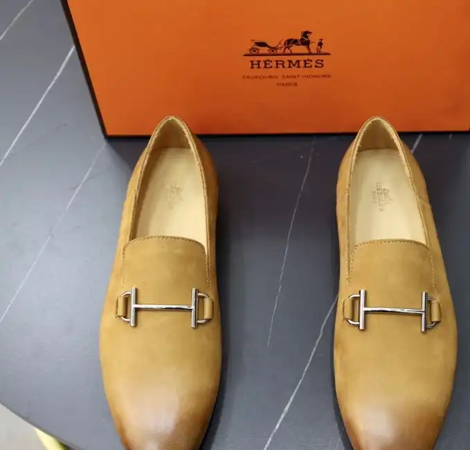 hype Hermes Leather Shoes