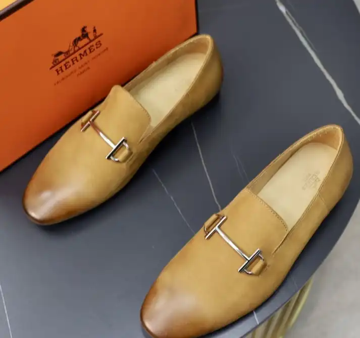 hype Hermes Leather Shoes