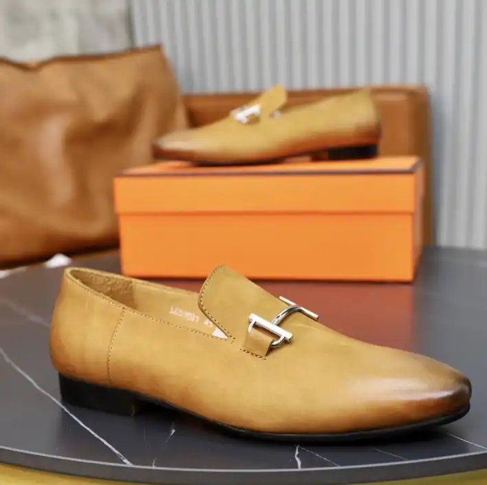 hype Hermes Leather Shoes