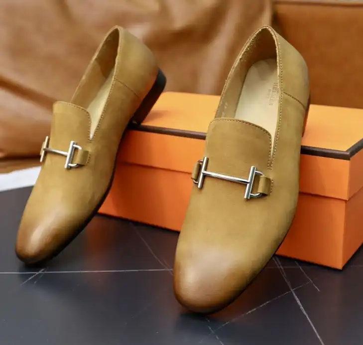 hype Hermes Leather Shoes