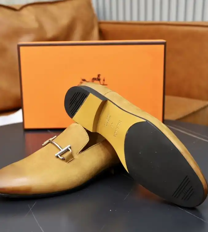 hype Hermes Leather Shoes