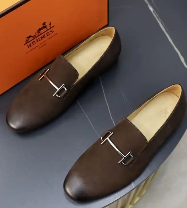 hype Hermes Leather Shoes