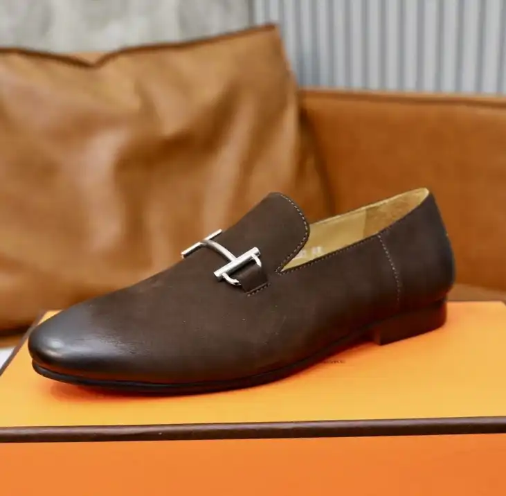 hype Hermes Leather Shoes