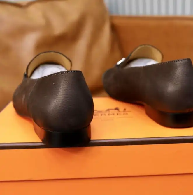 hype Hermes Leather Shoes