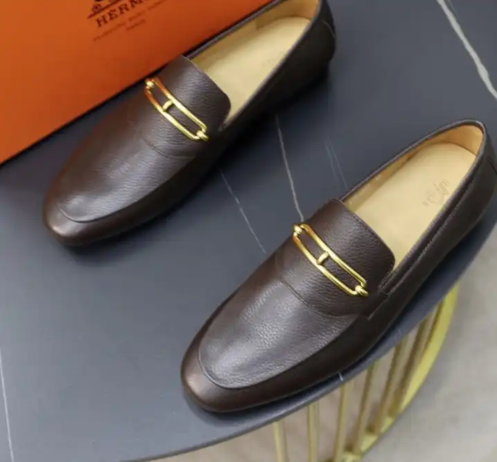 hype Hermes Leather Shoes