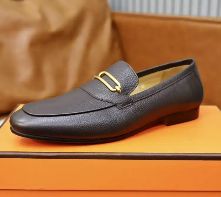 hype Hermes Leather Shoes