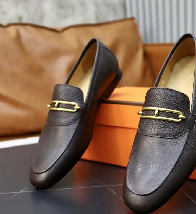 hype Hermes Leather Shoes