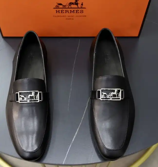 hype Hermes Leather Shoes