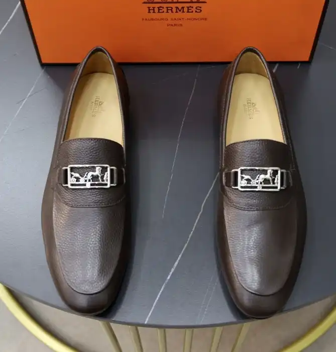 hype Hermes Leather Shoes