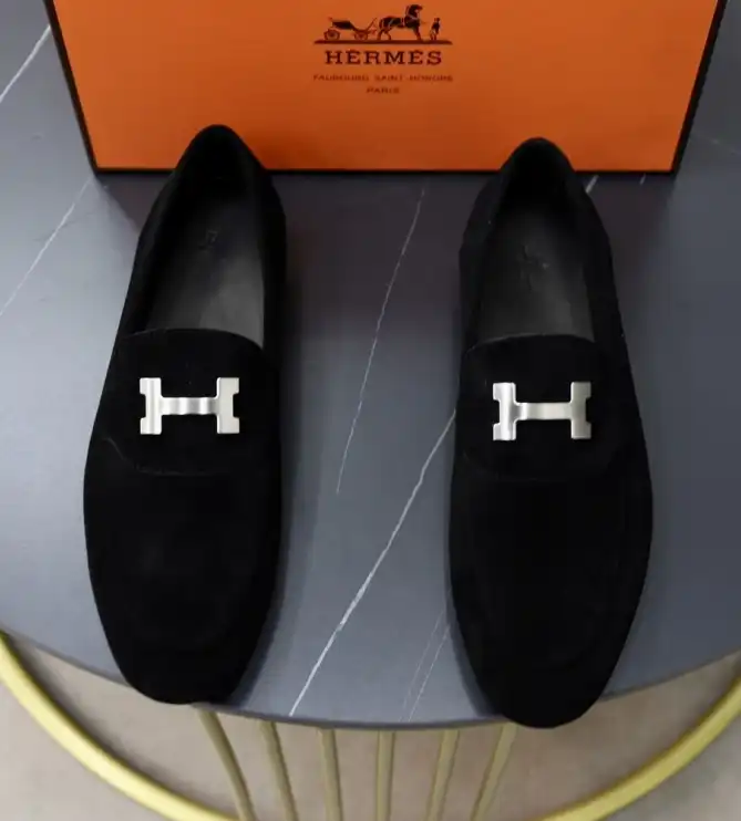 hype Hermes Leather Shoes