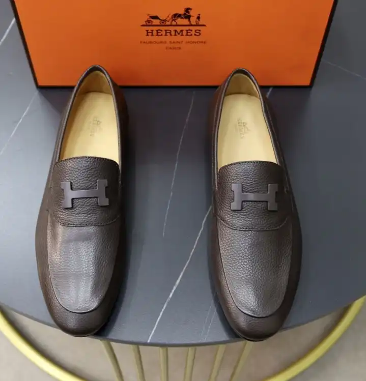 hype Hermes Leather Shoes