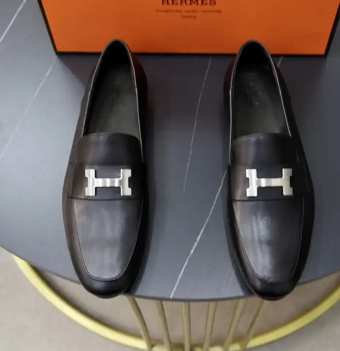 hype Hermes Leather Shoes